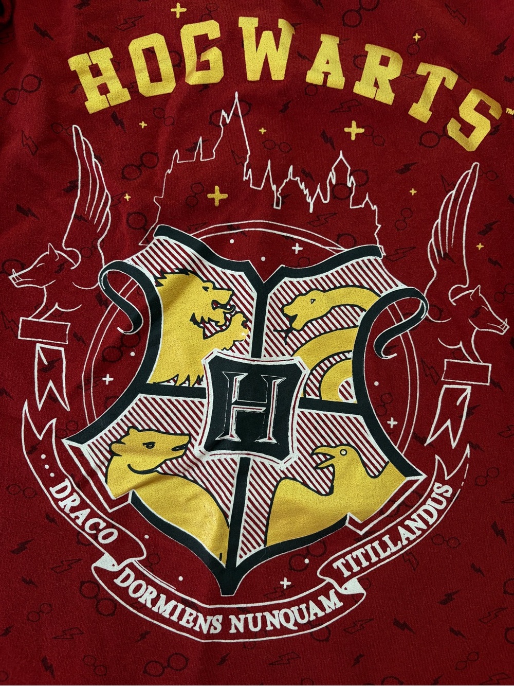 Harry Potter Girls Sweatshirt Dress 10 12 L - Picture 3 of 4